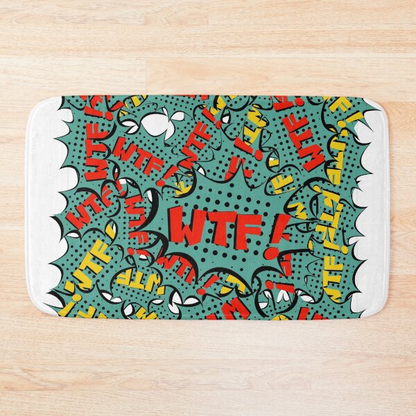Item preview, WTF! Comic Book Style speech bubble text with halftone background designed and sold by urbanbuzzz.