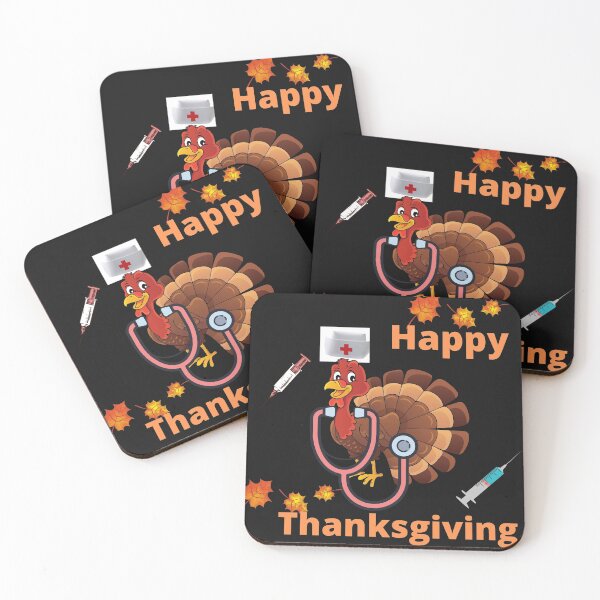 Item preview, Thanksgiving Scrub Tops Women Turkey Nurse Holiday Nursing T-Shirt designed and sold by NewwaveLine.