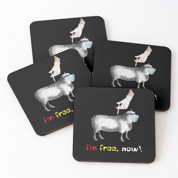Item preview, I'm Free Now Face Mask And Vaccine Mocking Design designed and sold by InStockShop.