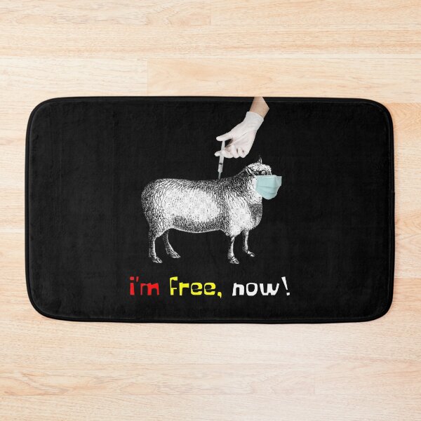 Item preview, I'm Free Now Face Mask And Vaccine Mocking Design designed and sold by InStockShop.