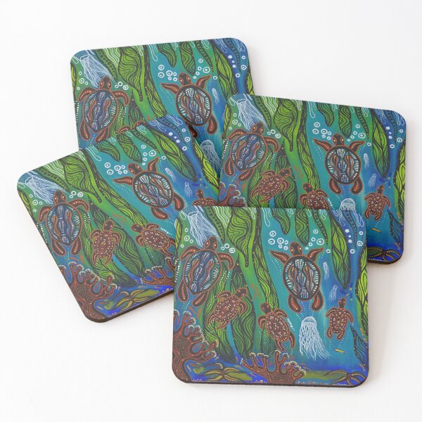 Item preview, Sea Turtle (Saltwater Dreaming) Native Creations designed and sold by NativeCreations.