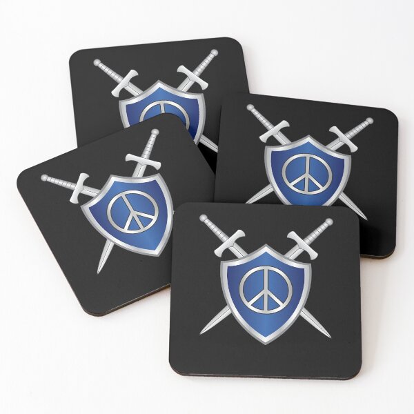 Item preview, Peace Symbol Warrior Sword Shield  designed and sold by TarahHimanga.