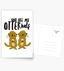 You Are My Otter Half Postcards