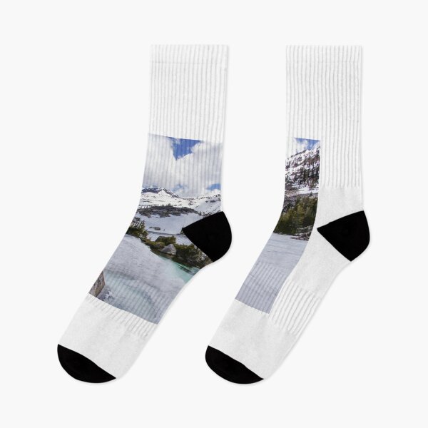 Item preview, Views of frozen Fontanillis Lake and Dicks Peak in late Spring designed and sold by yhelfman.