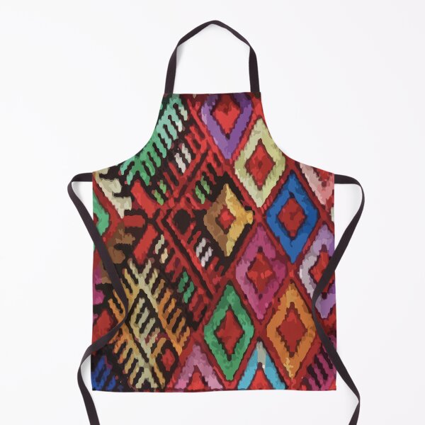 Item preview, Mayan fabric textile red designed and sold by T-Mex.