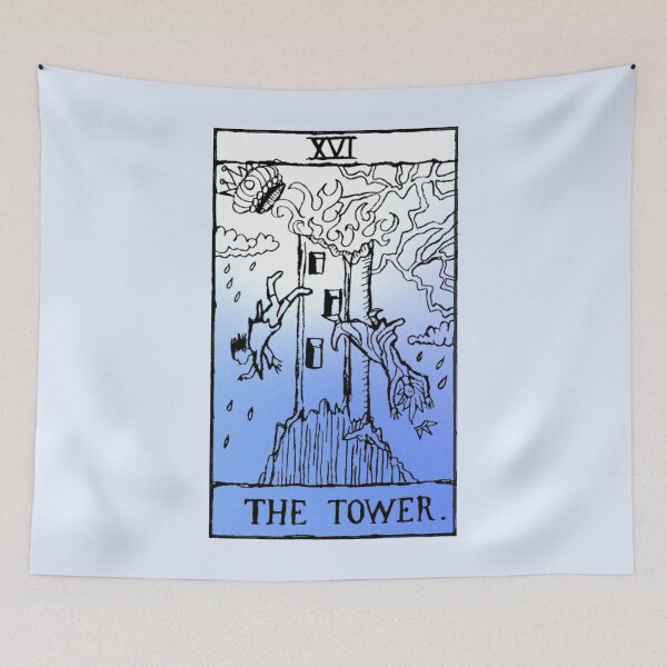 Item preview, Pastel Tarot - The Tower Tarot Card designed and sold by mooneko.