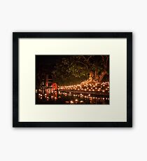 Makha Bucha in Thailand Framed Print