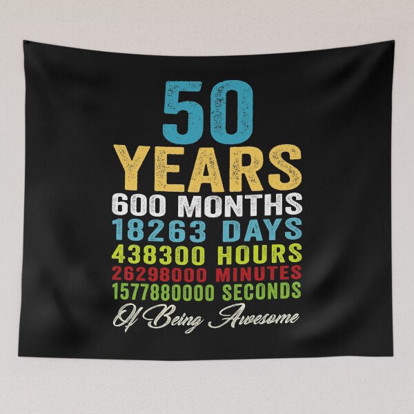 Item preview, 50 Years 600 Months Funny 50 Years Older 50th Birthday Men Women designed and sold by Md. Manjur Ahamed.
