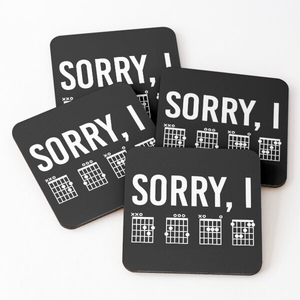 Item preview, Sorry I DGAF Funny guitar chords hidden message | Funny guitar music gifts designed and sold by Violet Treasures.