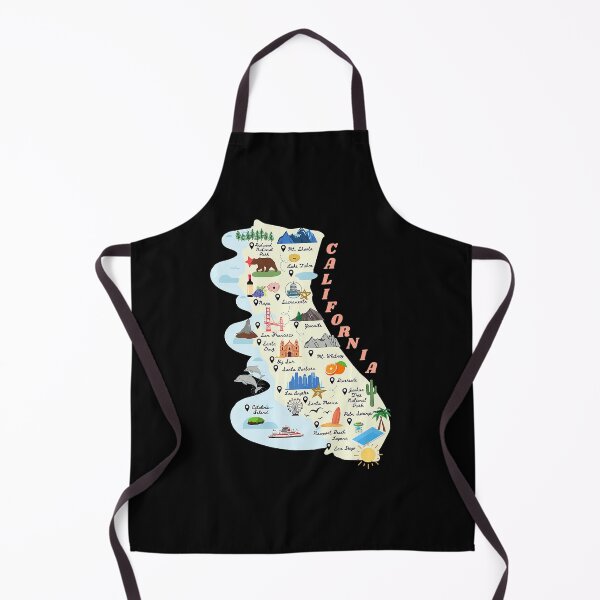 Item preview, California Map Fun Graphic designed and sold by TarahHimanga.