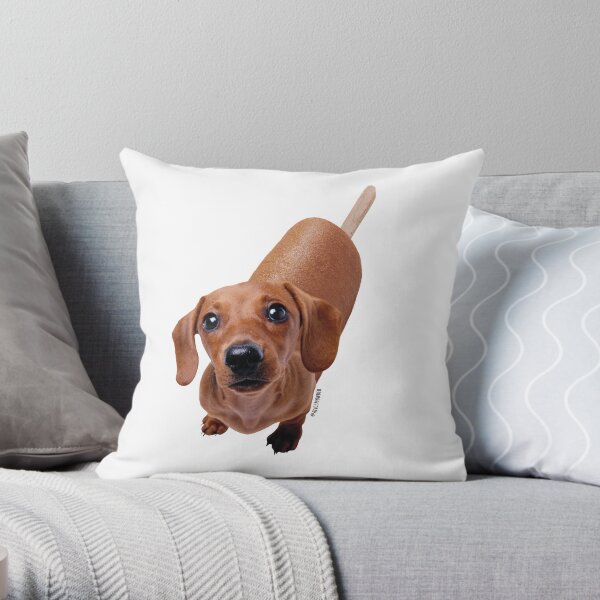 Cornhot by Alice Monber Throw Pillow