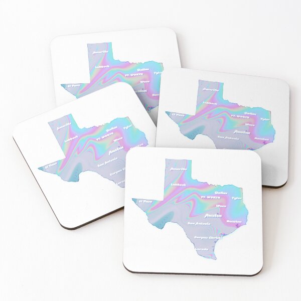 Item preview, Texas Map Pastel designed and sold by AshTreeCrtvCo.