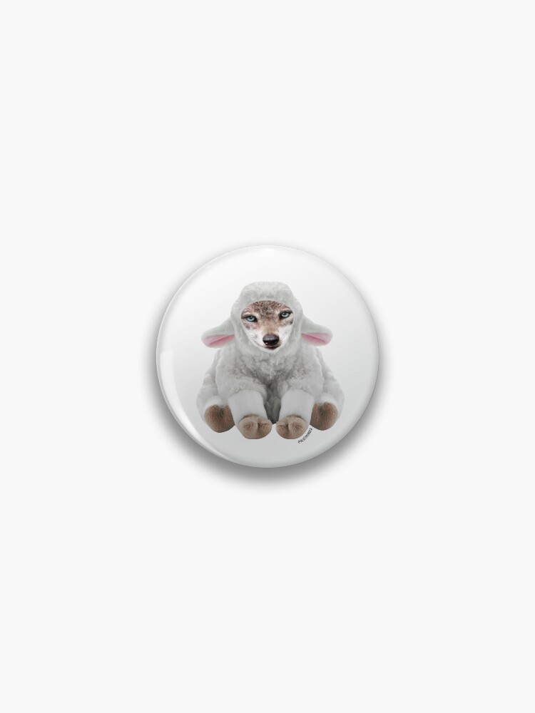 Thumbnail 1 of 3, Pin, The Wolf in Sheep’s Clothing by Alice Monber designed and sold by alicemonbercomp.