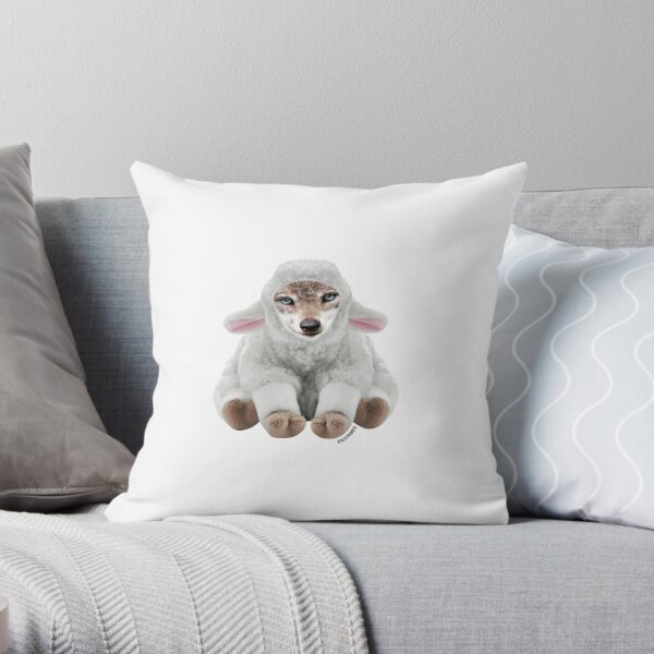 The Wolf in Sheep’s Clothing by Alice Monber Throw Pillow