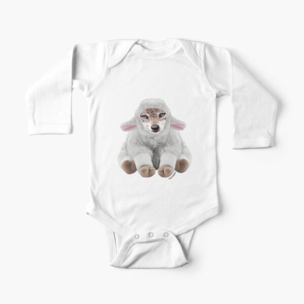 The Wolf in Sheep’s Clothing by Alice Monber Long Sleeve Baby One-Piece