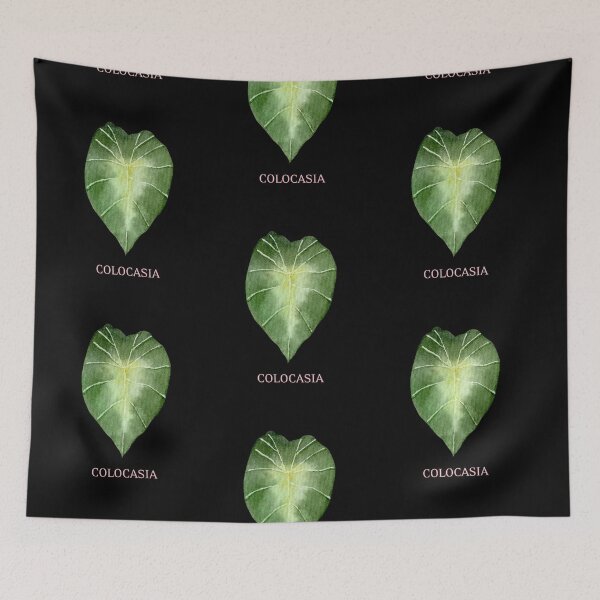 Item preview, Colocasia Houseplant Leaf with Name designed and sold by AlohaHound.