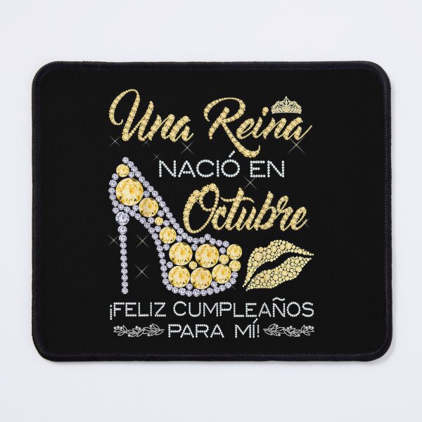 Item preview, Una Reina Naci Octubre Spanish Birthday designed and sold by eaedith33.