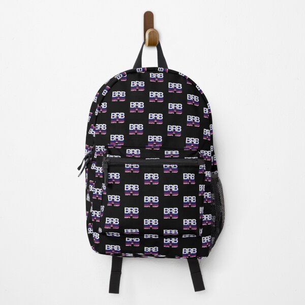 Item preview, BRB pink purple blue retro aesthetic modern typography designed and sold by Fashionmonger.