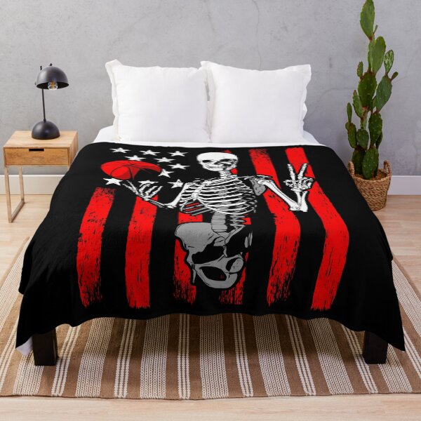 Item preview, Basketball Player Skeleton Athlete Halloween USA Flag designed and sold by GrandeDuc.