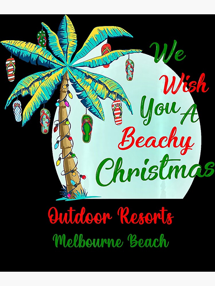 "Outdoor Resorts Melbourne Beach Florida Beachy Christmas ORA " Poster