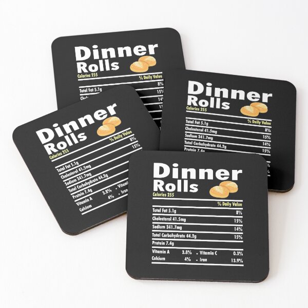 Item preview, Dinner Rolls Nutrition Fact Funny Food Nutrition Fact Dinner Rolls Loving Thanksgiving designed and sold by Md. Manjur Ahamed.