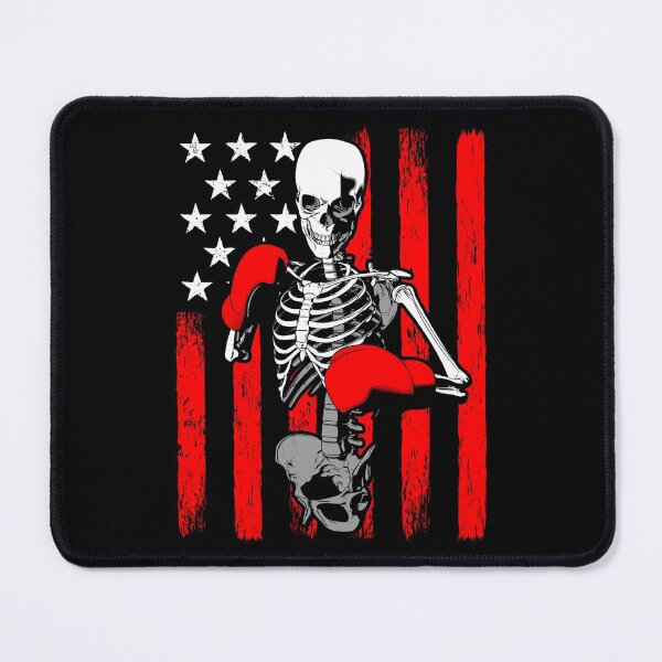 Item preview, Boxer Boxing Skeleton Athlete Halloween USA Flag designed and sold by GrandeDuc.