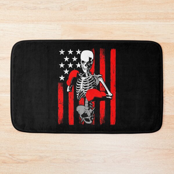 Item preview, Boxer Boxing Skeleton Athlete Halloween USA Flag designed and sold by GrandeDuc.