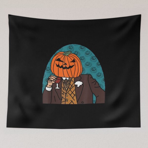 Item preview,  Pumpkin Head Drinkin Halloween Horror Portrait designed and sold by irmansw.