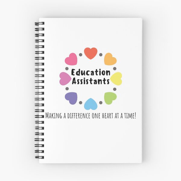 Item preview, Education Assistant rainbow hearts designed and sold by nat7green.