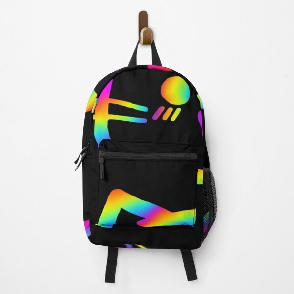 Item preview, Simple bright rainbow holographic cat BLACK background designed and sold by Cre8iveCat.