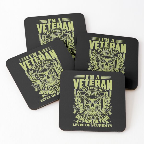 Item preview, I'm A Veteran My Level Of Sarcasm  designed and sold by TarahHimanga.