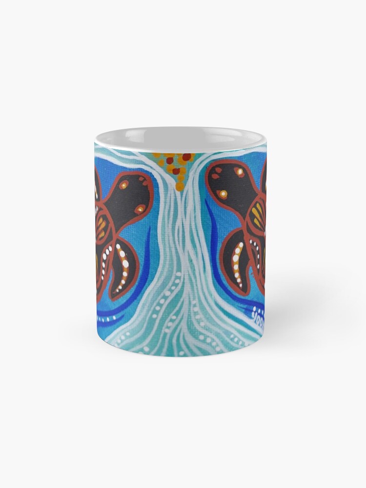 Thumbnail 4 of 6, Coffee Mug, Turtles (Aboriginal Design) by Native Creations designed and sold by NativeCreations.