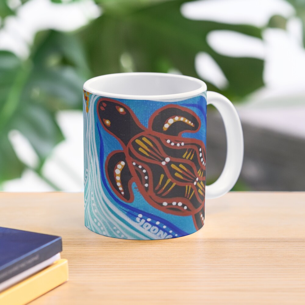 Turtles (Aboriginal Design) by Native Creations Mug