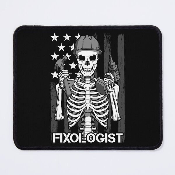 Item preview, Fixologist Gothic Skeleton USA Flag Woodworking Carpenter designed and sold by GrandeDuc.
