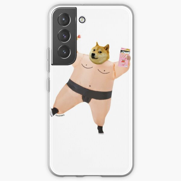 Shiba sumo eating dango and pcky by Alice Monber Samsung Galaxy Soft Case
