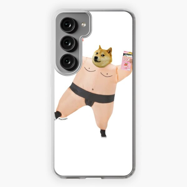 Shiba sumo eating dango and pcky by Alice Monber Samsung Galaxy Soft Case