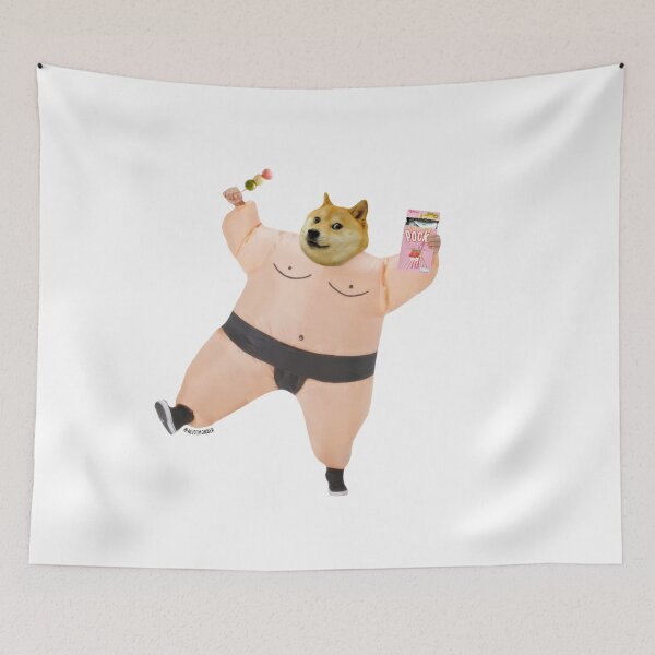 Item preview, Shiba sumo eating dango and pcky by Alice Monber designed and sold by Alice  Monber 's Photoplay.