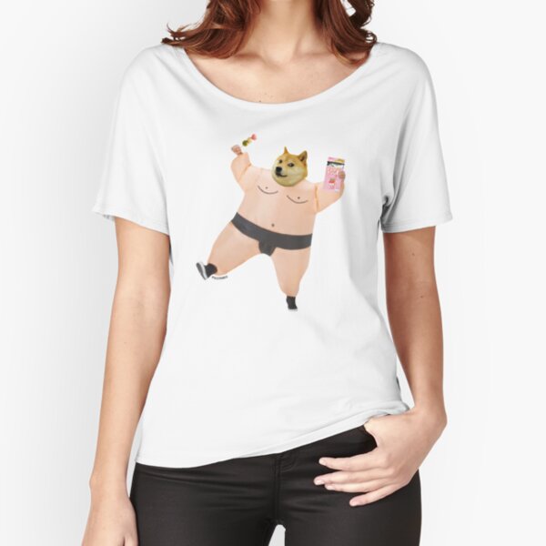 Shiba sumo eating dango and pcky by Alice Monber Relaxed Fit T-Shirt