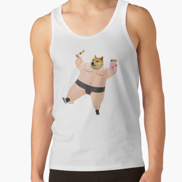 Shiba sumo eating dango and pcky by Alice Monber Tank Top