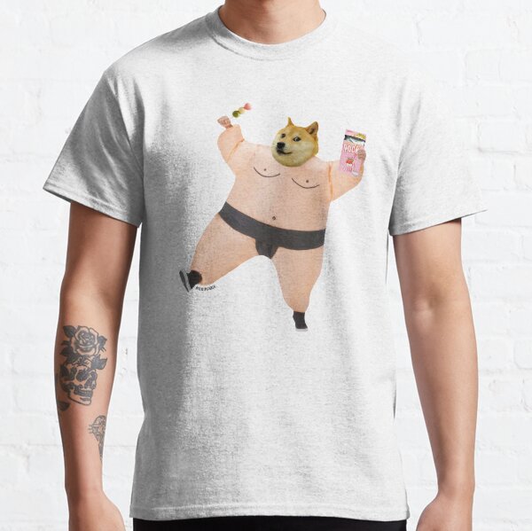 Shiba sumo eating dango and pcky by Alice Monber Classic T-Shirt