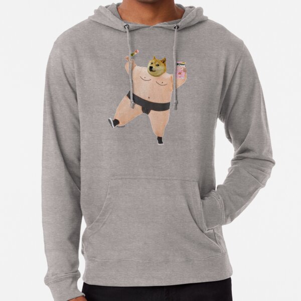 Shiba sumo eating dango and pcky by Alice Monber Lightweight Hoodie
