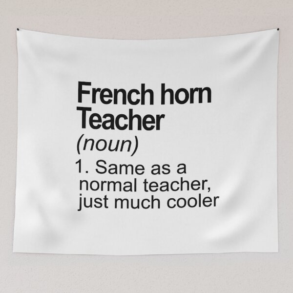 Artikelvorschau, Funny definition French horn teacher entworfen und verkauft von JakubkoJunak.