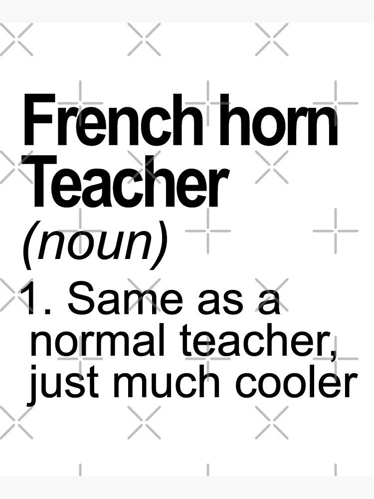 Thumbnail 5 von 5, Stofftasche, Funny definition French horn teacher designt und verkauft von JakubkoJunak.