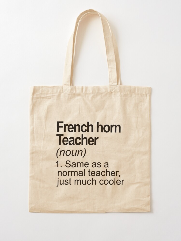 Thumbnail 2 von 5, Stofftasche, Funny definition French horn teacher designt und verkauft von JakubkoJunak.