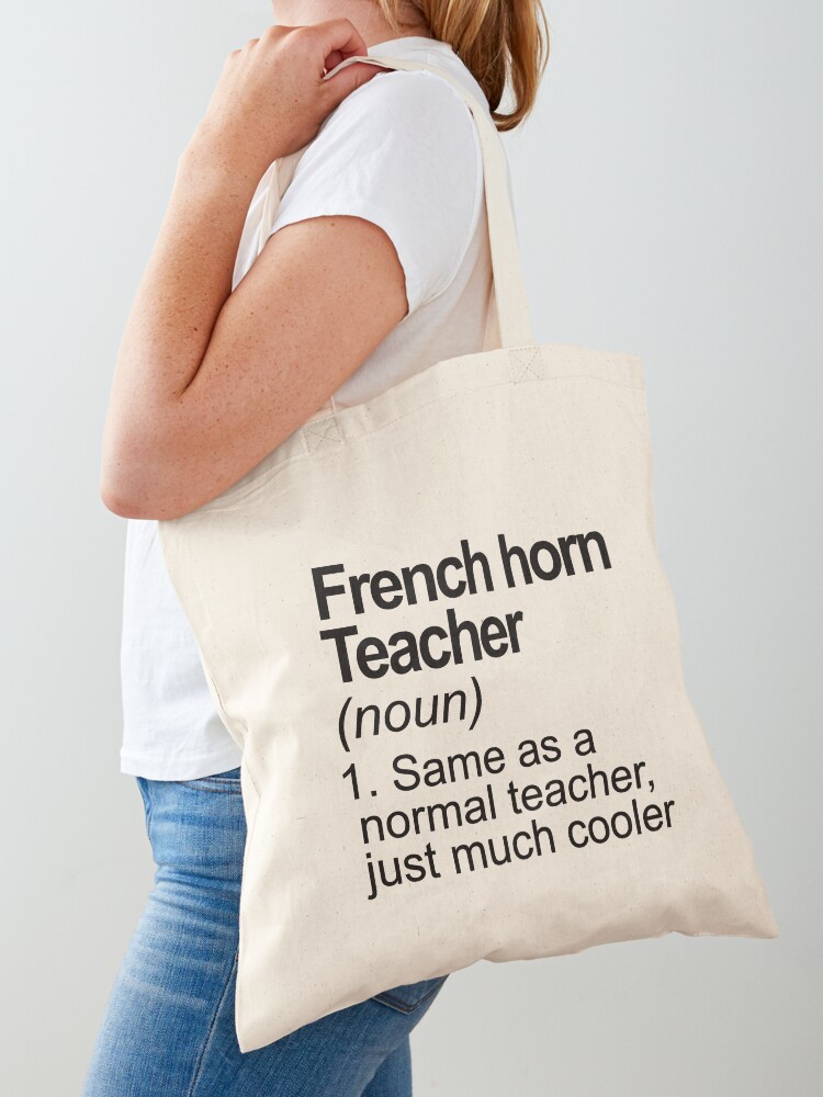 Thumbnail 1 von 5, Stofftasche, Funny definition French horn teacher designt und verkauft von JakubkoJunak.