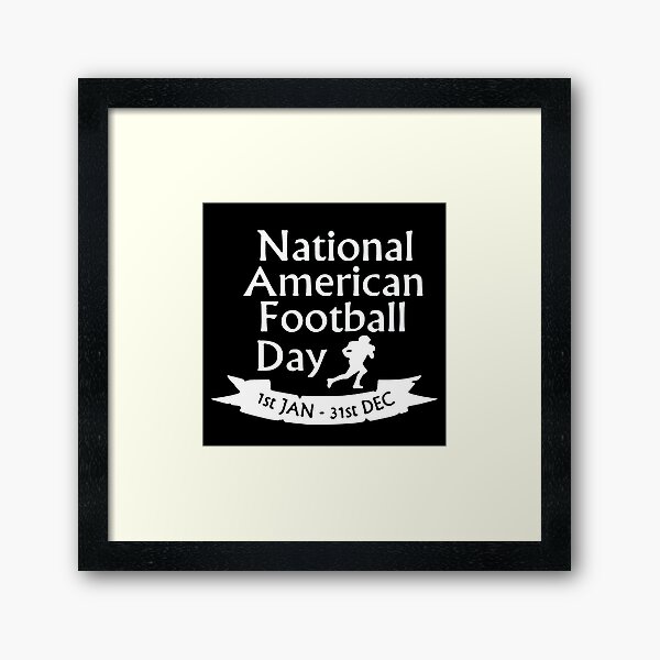 National American Football Day Framed Art Print