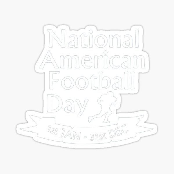 National American Football Day Sticker