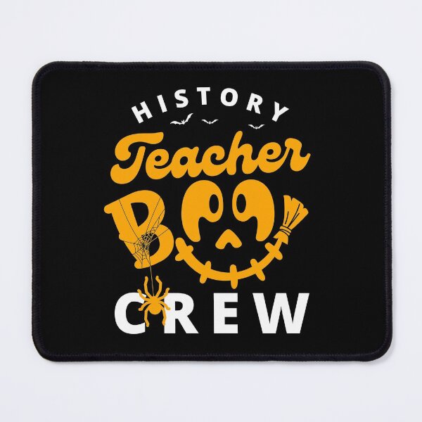 History Teacher Boo Crew Funny Halloween Matching Mouse Pad