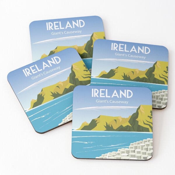 Item preview, Ireland giant´s causeway travel poster designed and sold by Arctic frame studio.