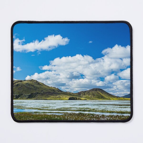 Item preview, Flower Field Over Stream in Mountains designed and sold by JoyforU.